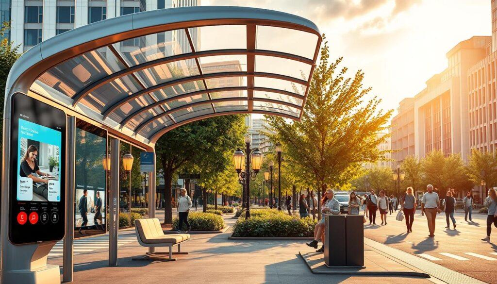 pensilina smart per città